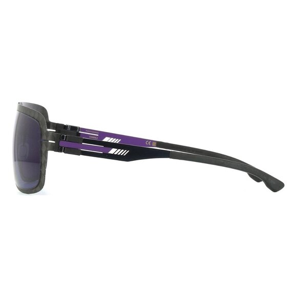 New IC! BERLIN gla00000000000000169 Black Aviator AMG 15 Median Night Sunglasses - Picture 3 of 4